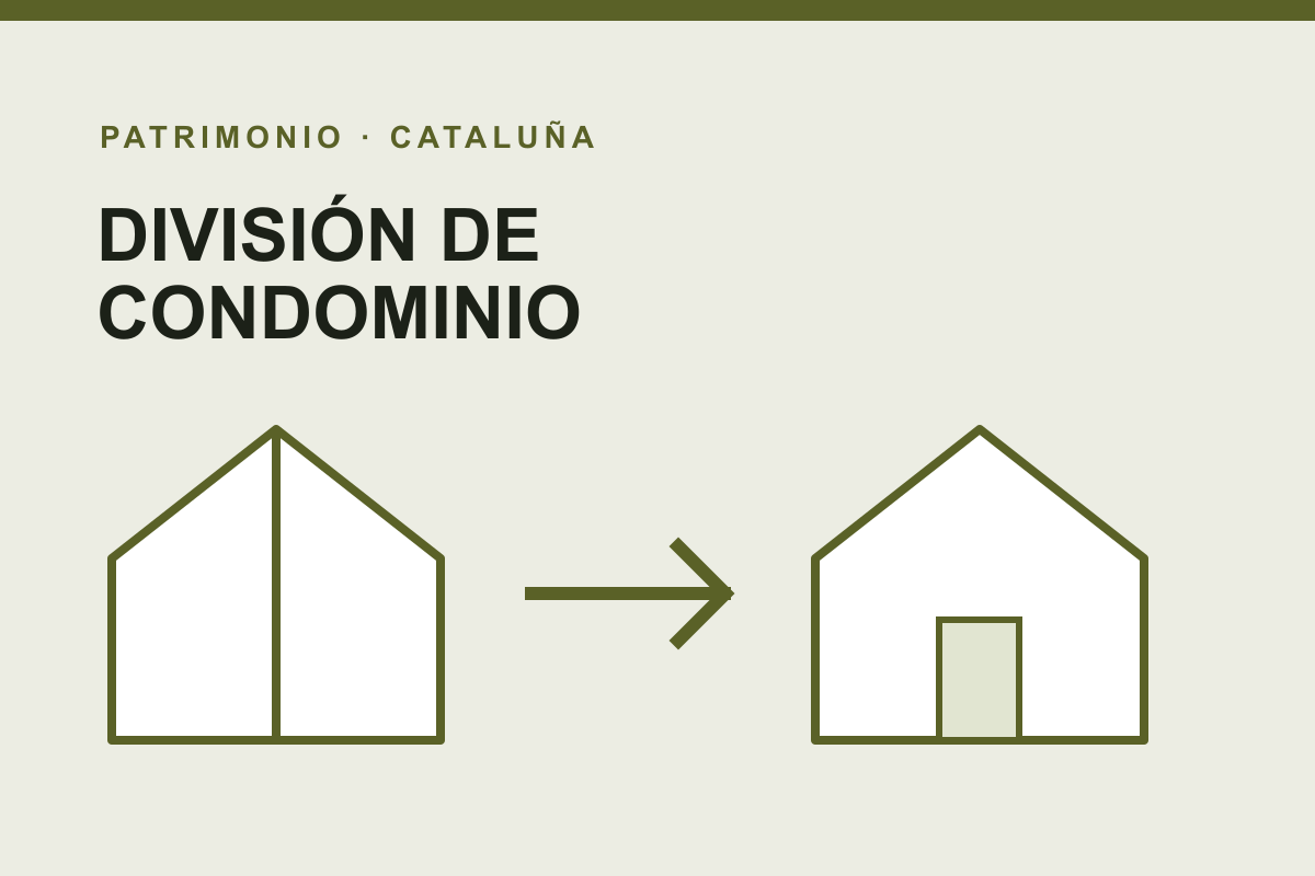 Ilustración editorial sobre la extinción de condominio en Cataluña